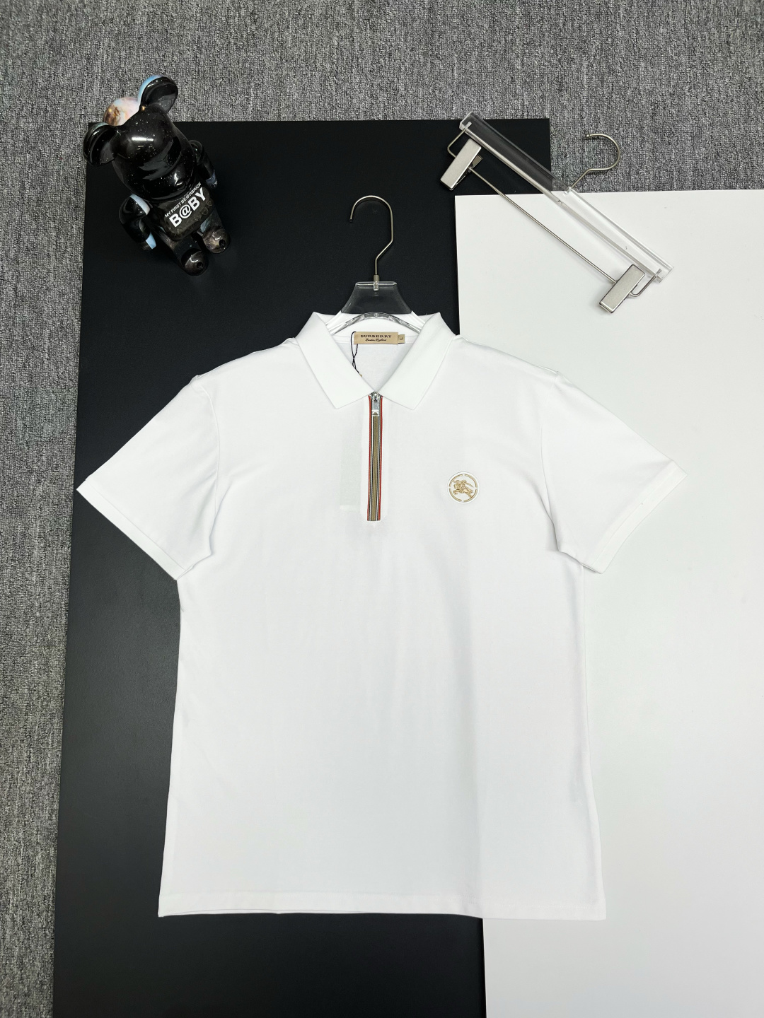Burberry BURBERRY 巴宝莉 战马刺绣新款拉链Polo衫