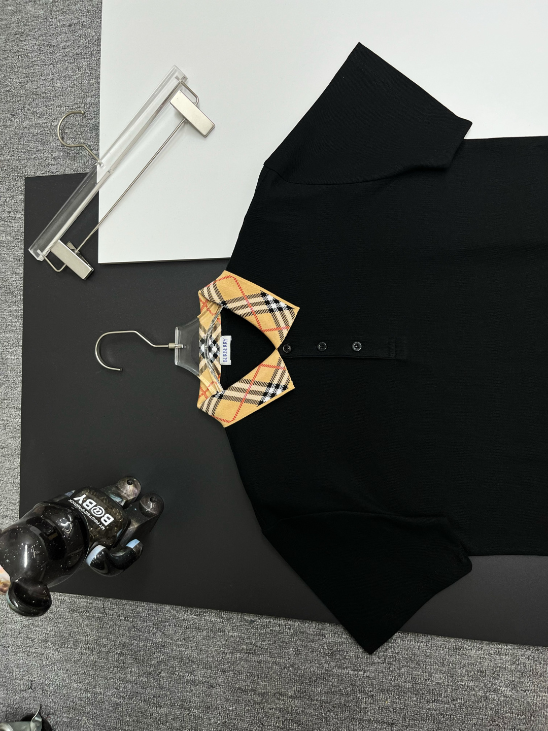 Burberry BURBERRY 巴宝莉格纹领新款Polo衫