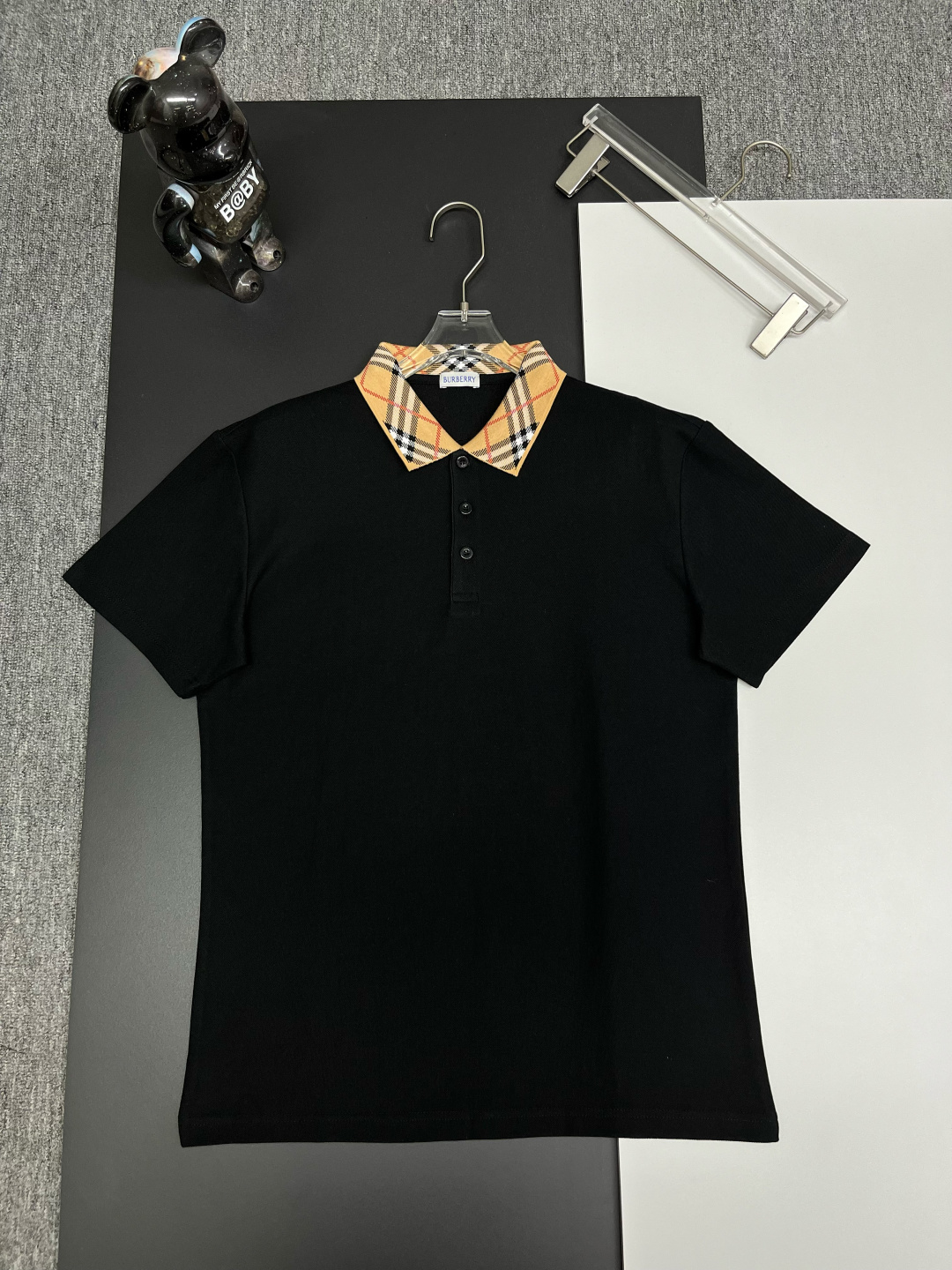 Burberry BURBERRY 巴宝莉格纹领新款Polo衫
