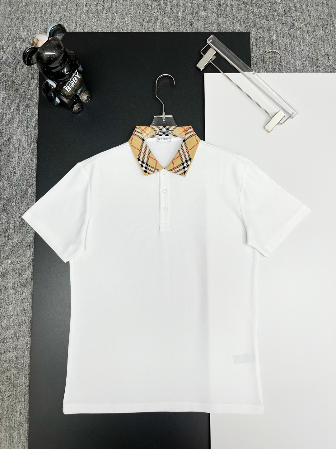 Burberry BURBERRY 巴宝莉格纹领新款Polo衫