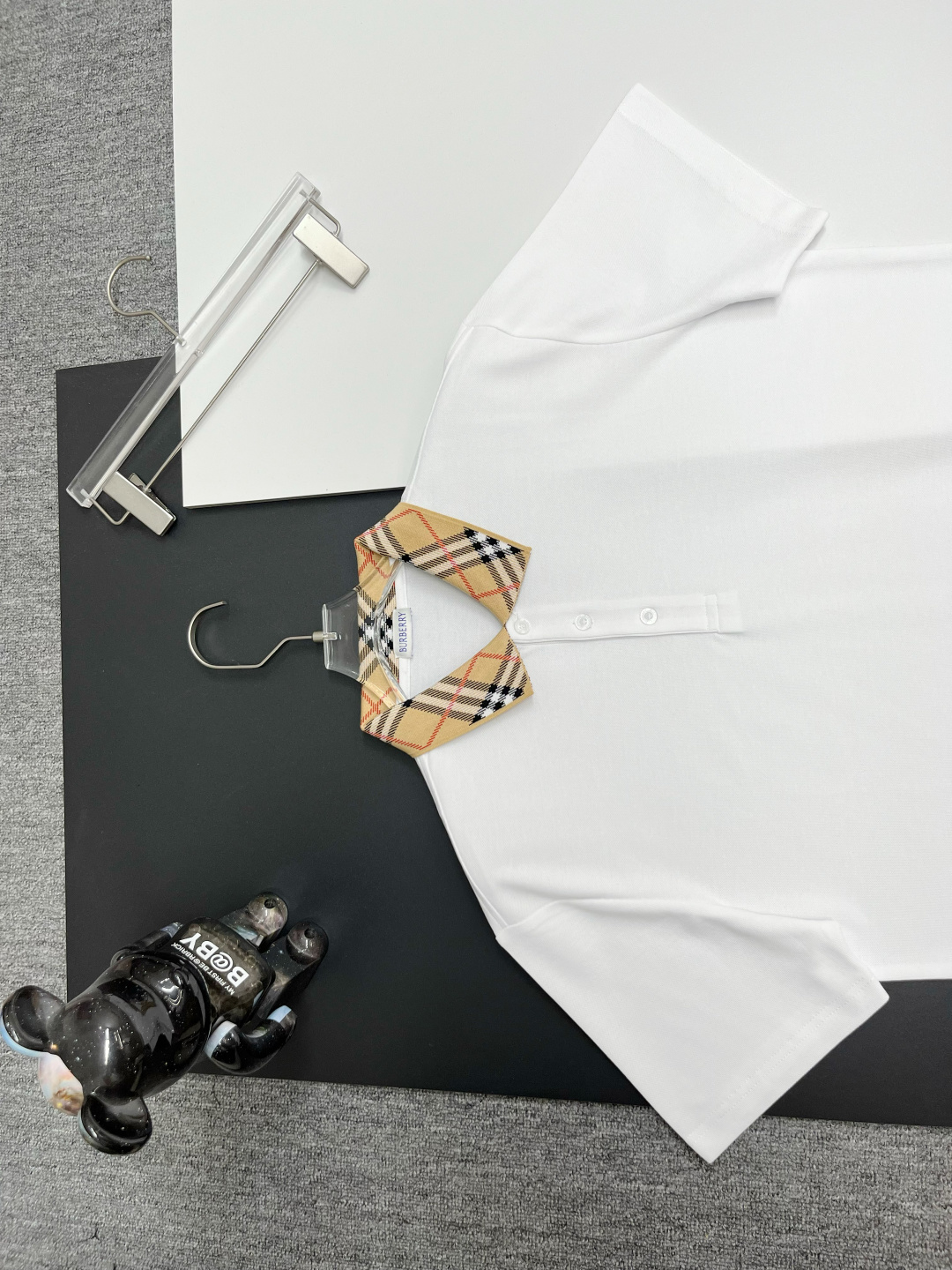 Burberry BURBERRY 巴宝莉格纹领新款Polo衫