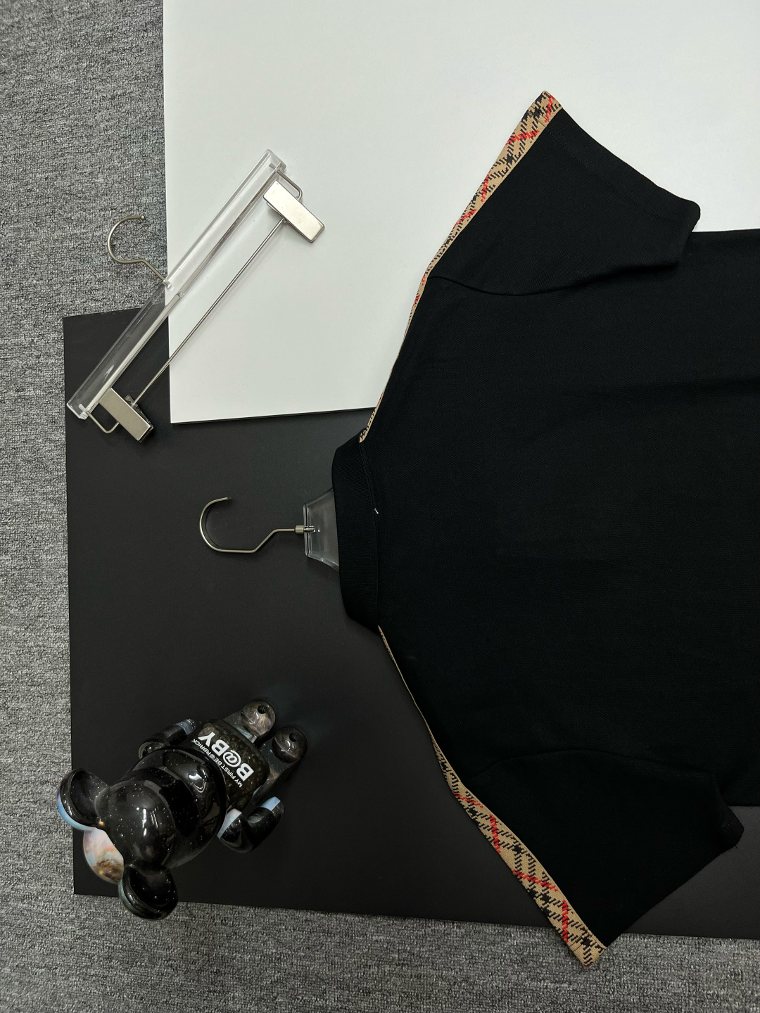 Burberry BURBERRY 巴宝莉格纹织带战马刺绣新款Polo衫