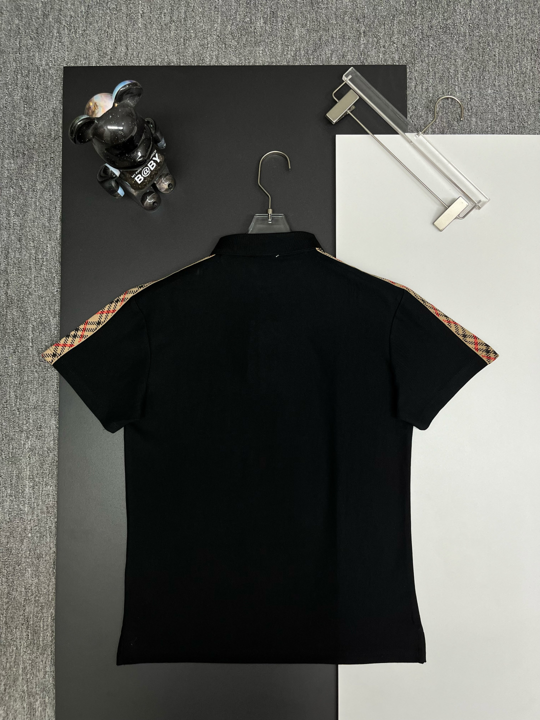Burberry BURBERRY 巴宝莉格纹织带战马刺绣新款Polo衫