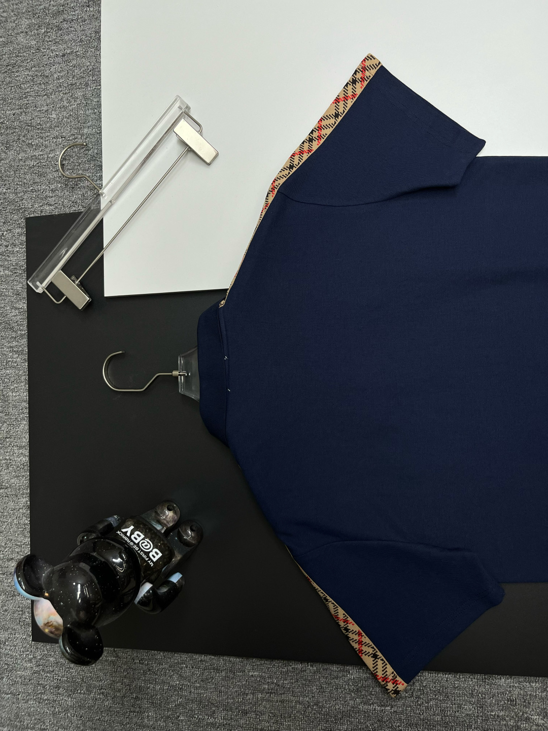 Burberry BURBERRY 巴宝莉格纹织带战马刺绣新款Polo衫