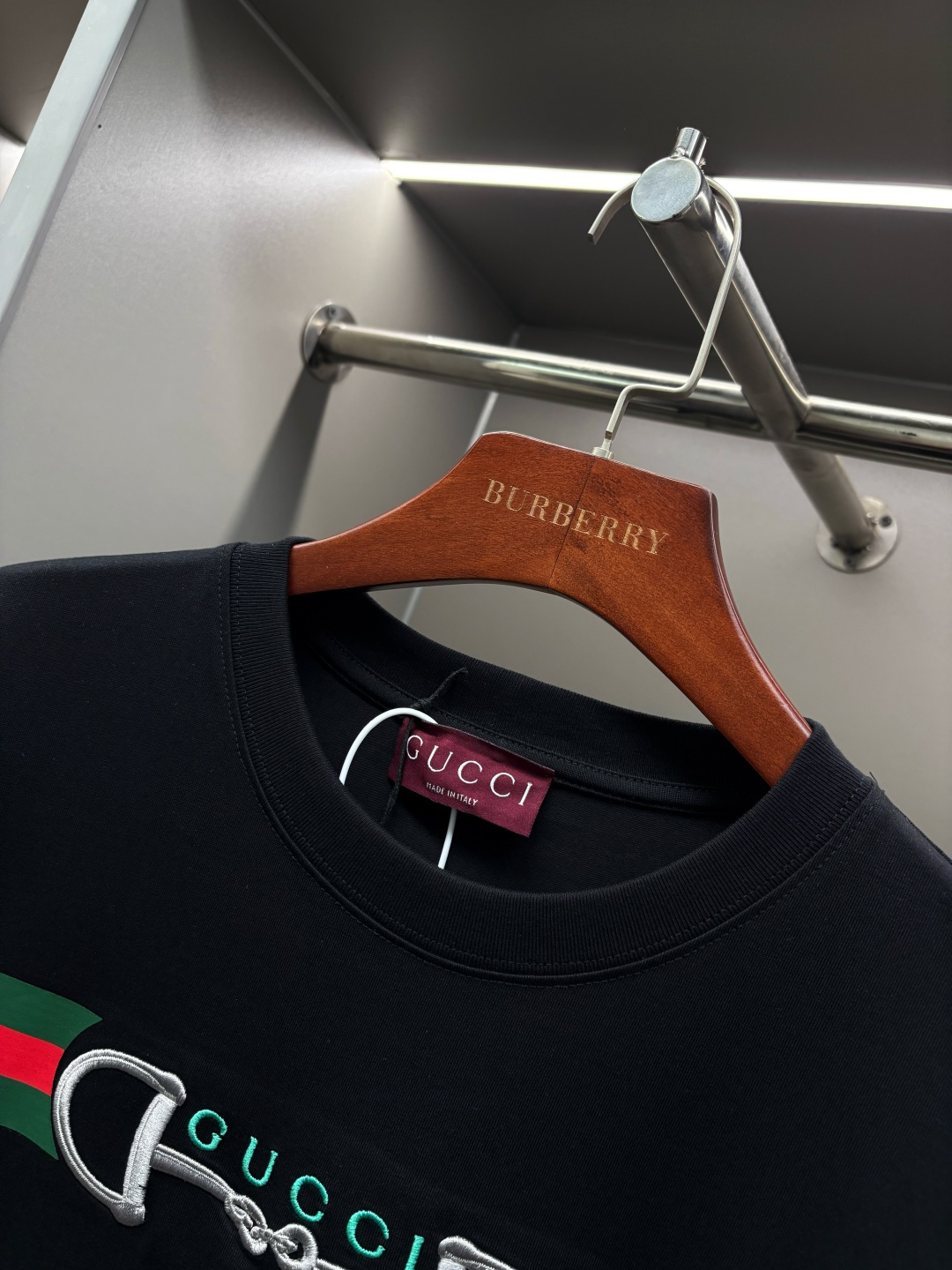 Gucci GUCCI 古驰 马鞍刺绣印花新款短袖T桖衫