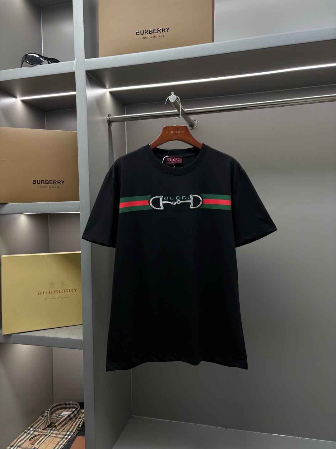 Gucci GUCCI 古驰 马鞍刺绣印花新款短袖T桖衫