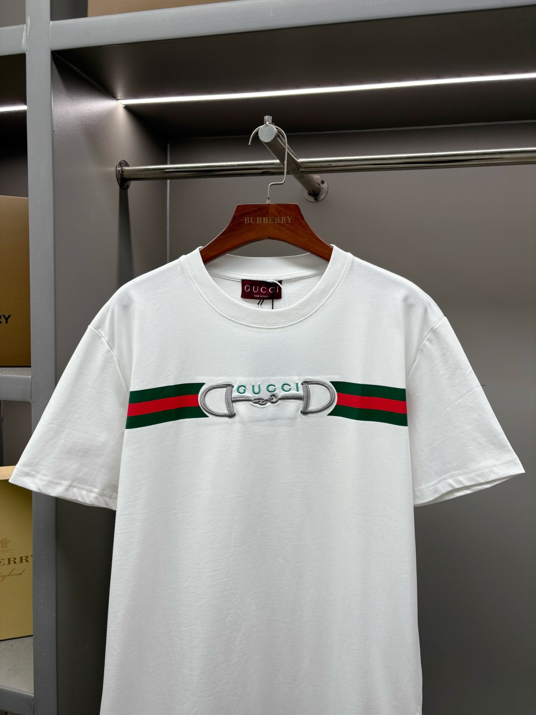 Gucci GUCCI 古驰 马鞍刺绣印花新款短袖T桖衫