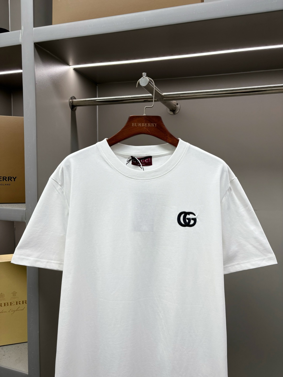 Gucci GUCCI 古驰 双G刺绣新款短袖T桖衫