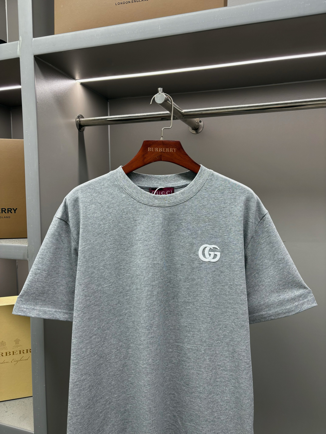 Gucci GUCCI 古驰 双G刺绣新款短袖T桖衫