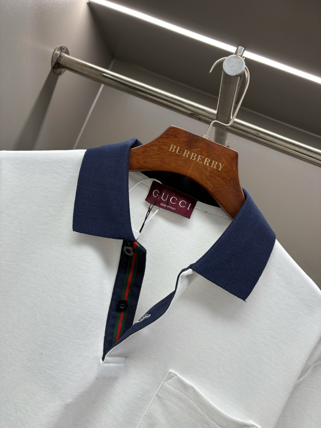 Gucci GUCCI 古驰 门筒织带新款Polo衫