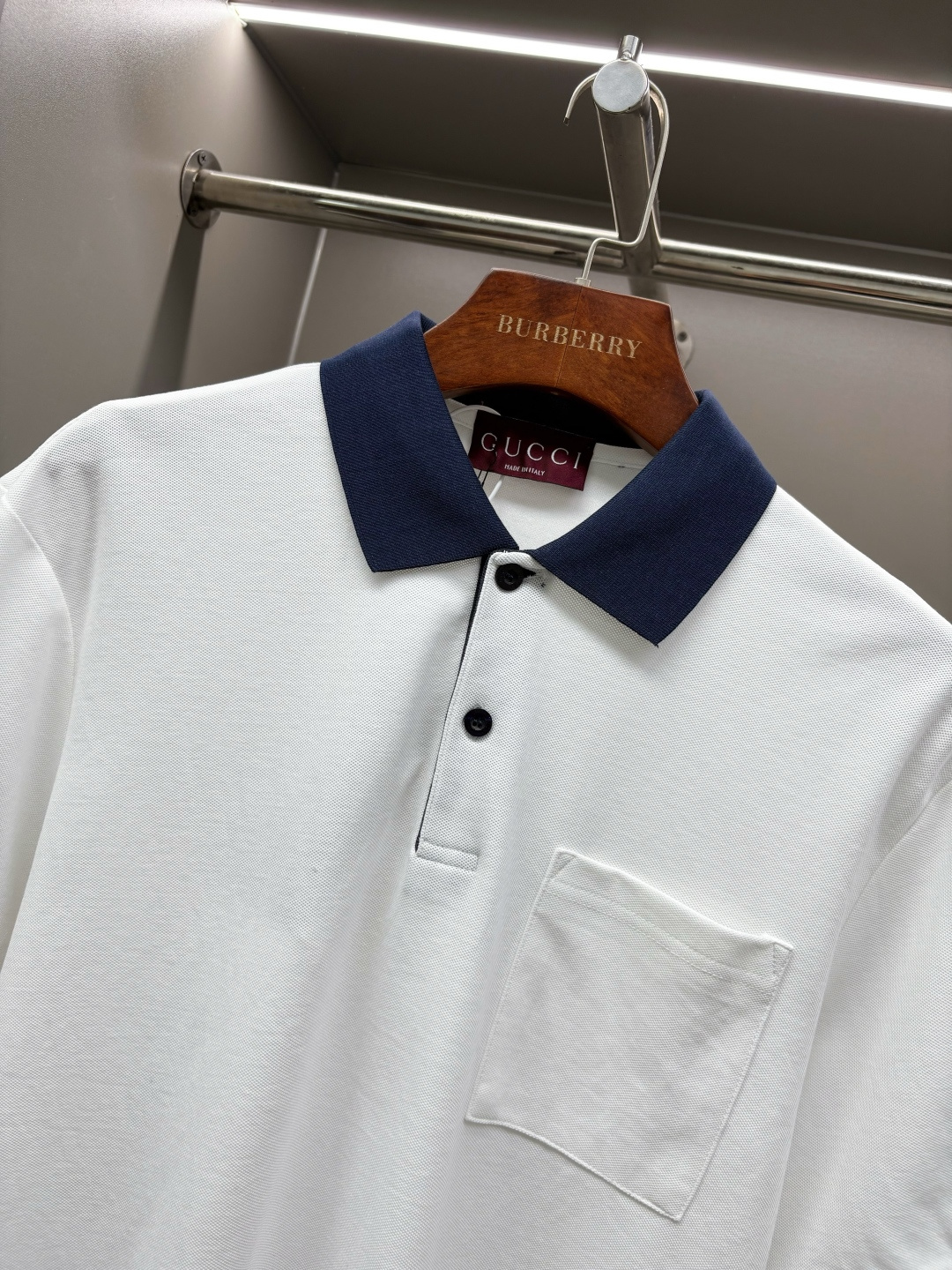 Gucci GUCCI 古驰 门筒织带新款Polo衫