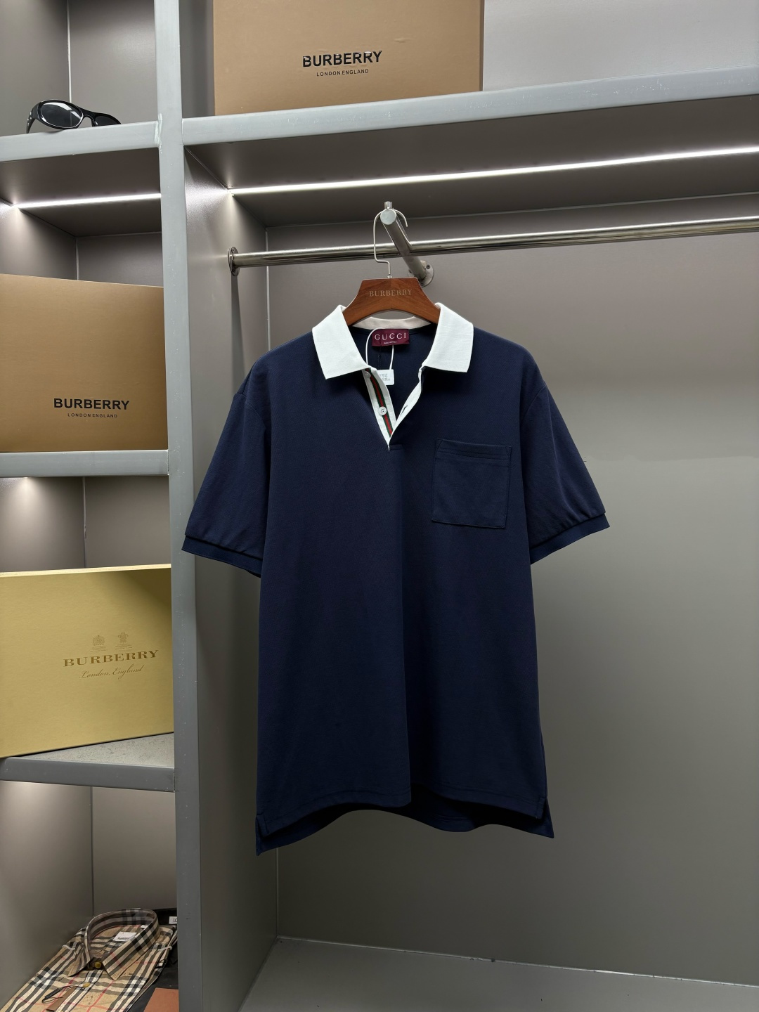 Gucci GUCCI 古驰 门筒织带新款Polo衫