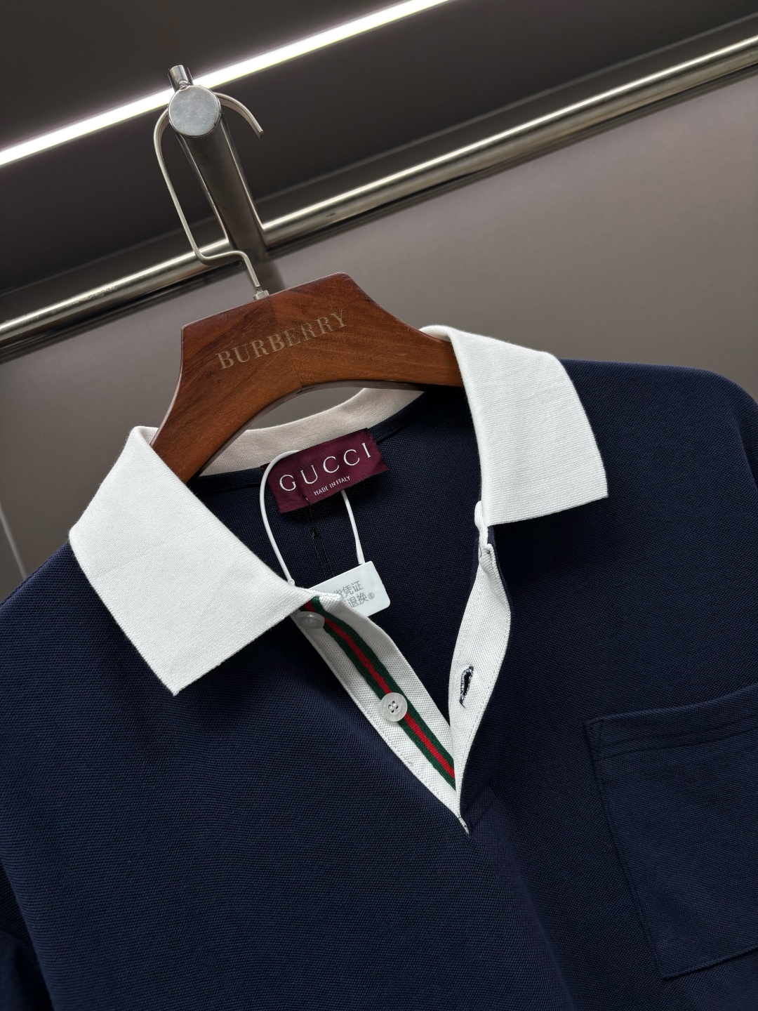 Gucci GUCCI 古驰 门筒织带新款Polo衫