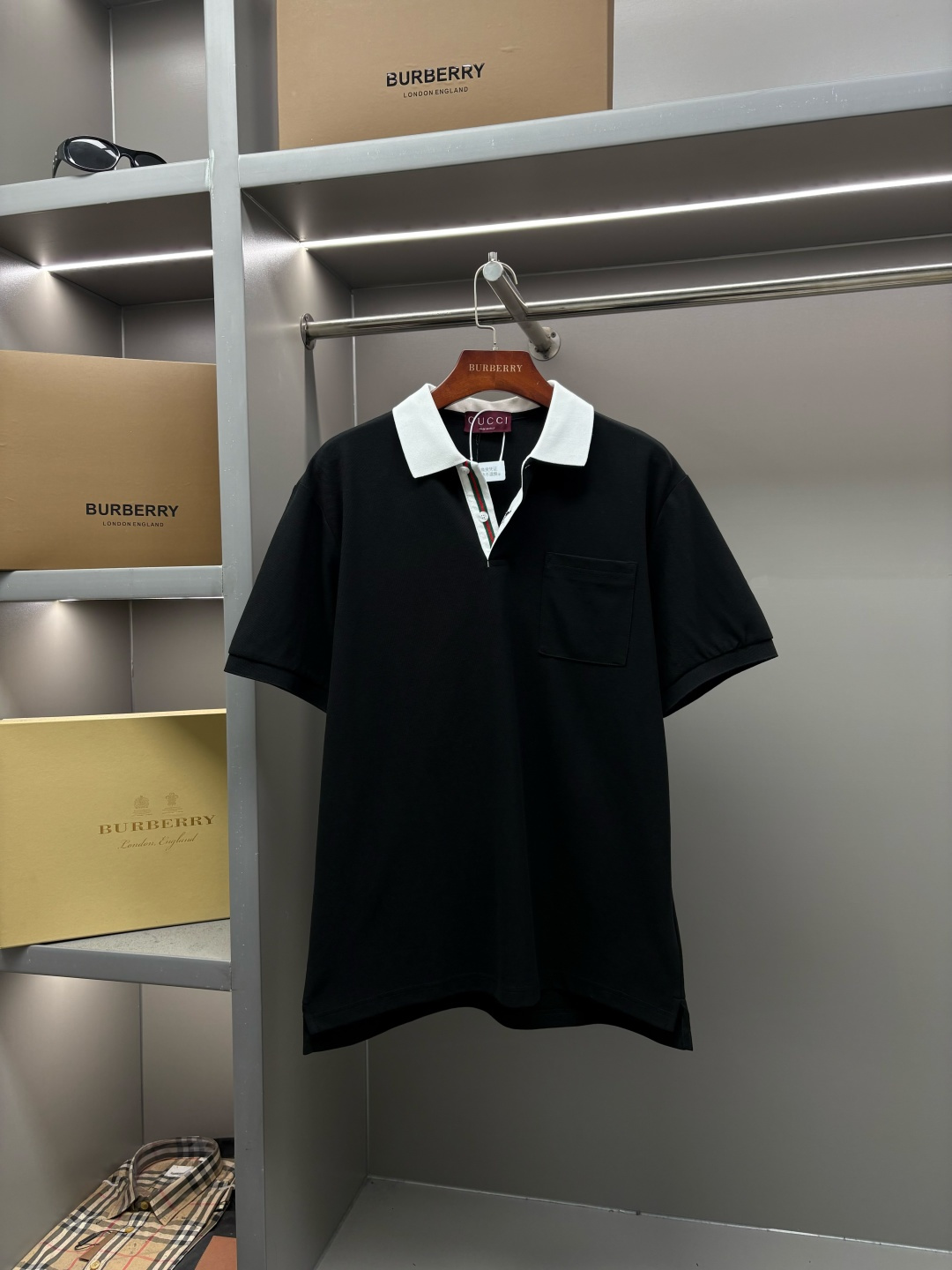 Gucci GUCCI 古驰 门筒织带新款Polo衫