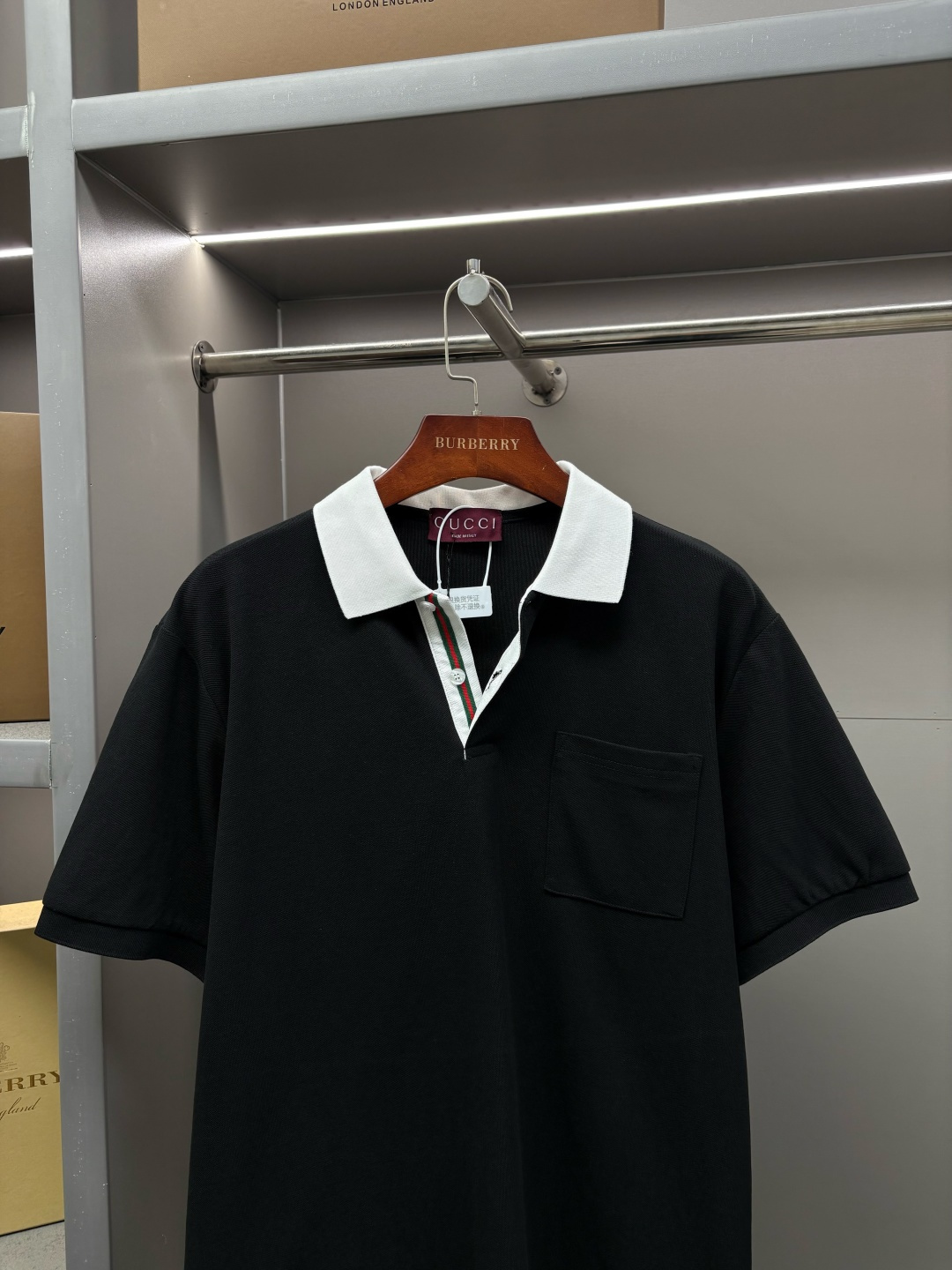 Gucci GUCCI 古驰 门筒织带新款Polo衫