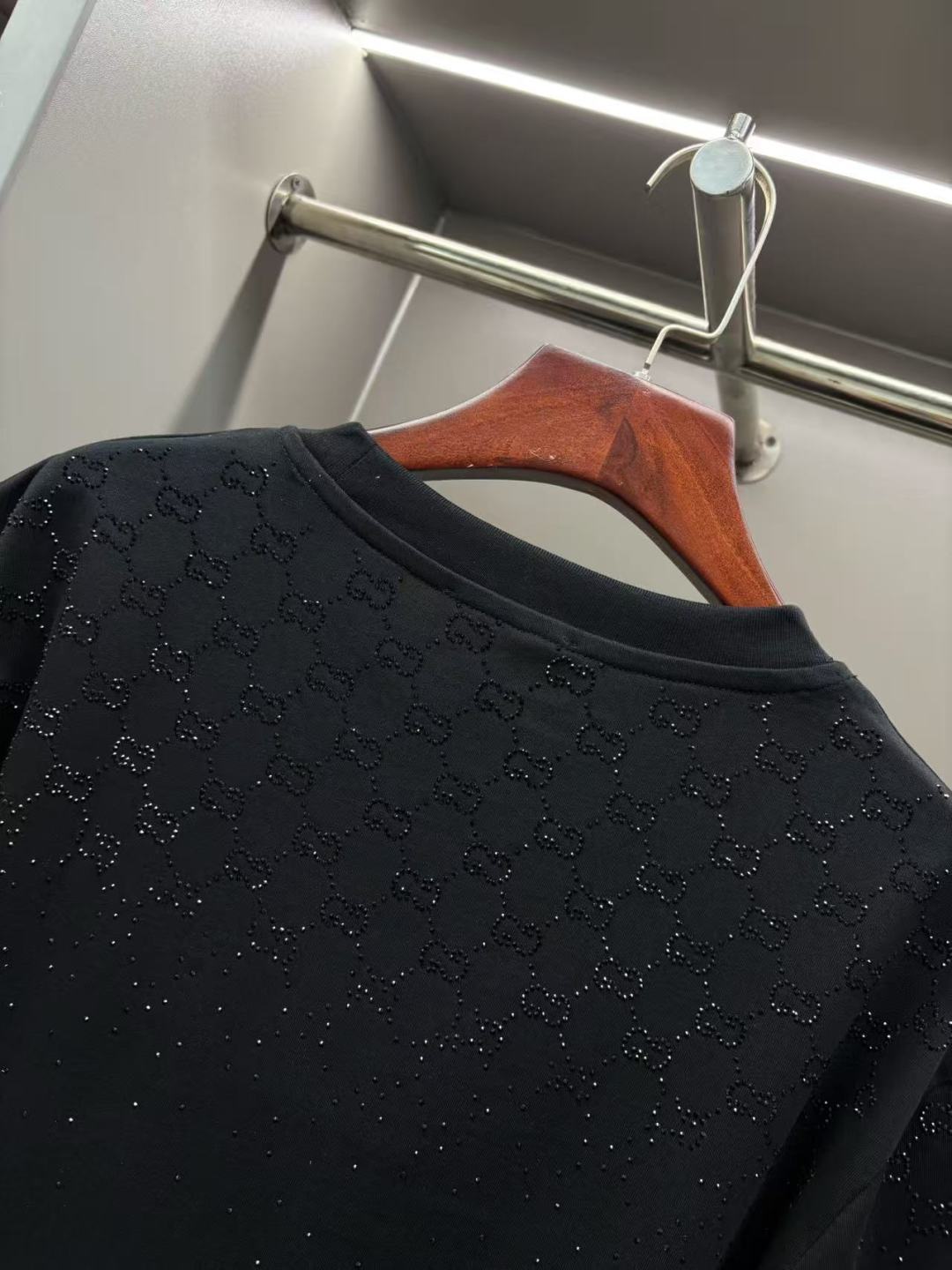 Gucci GUCCI 古驰 水晶满钻新款短袖T桖衫