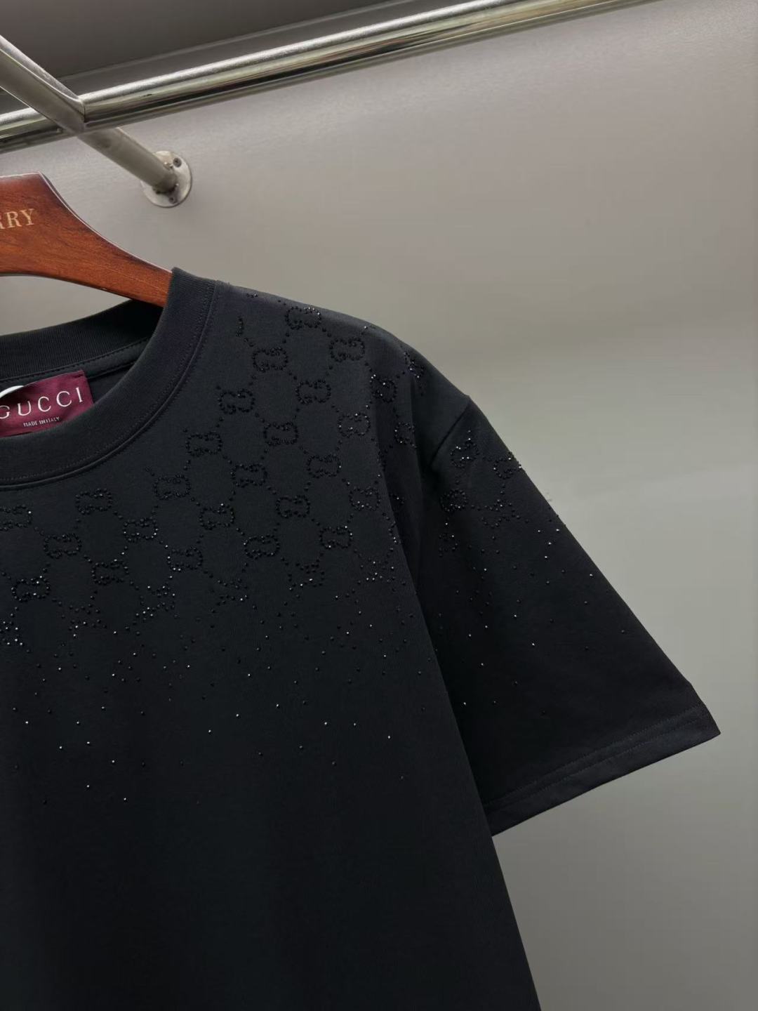 Gucci GUCCI 古驰 水晶满钻新款短袖T桖衫