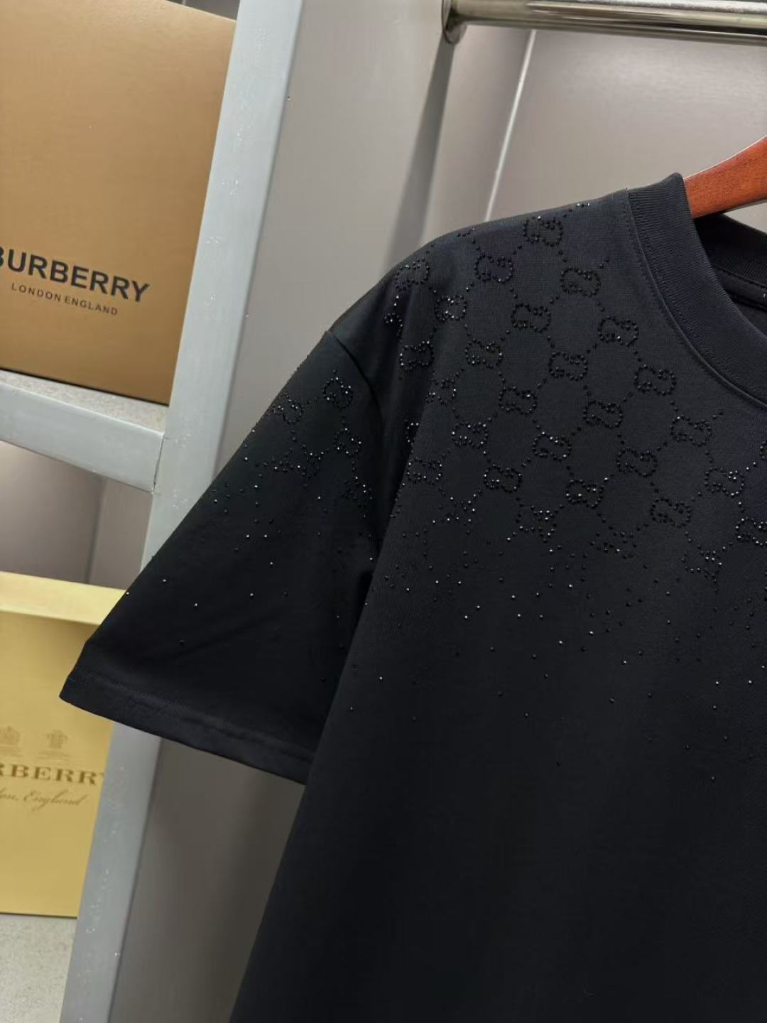 Gucci GUCCI 古驰 水晶满钻新款短袖T桖衫