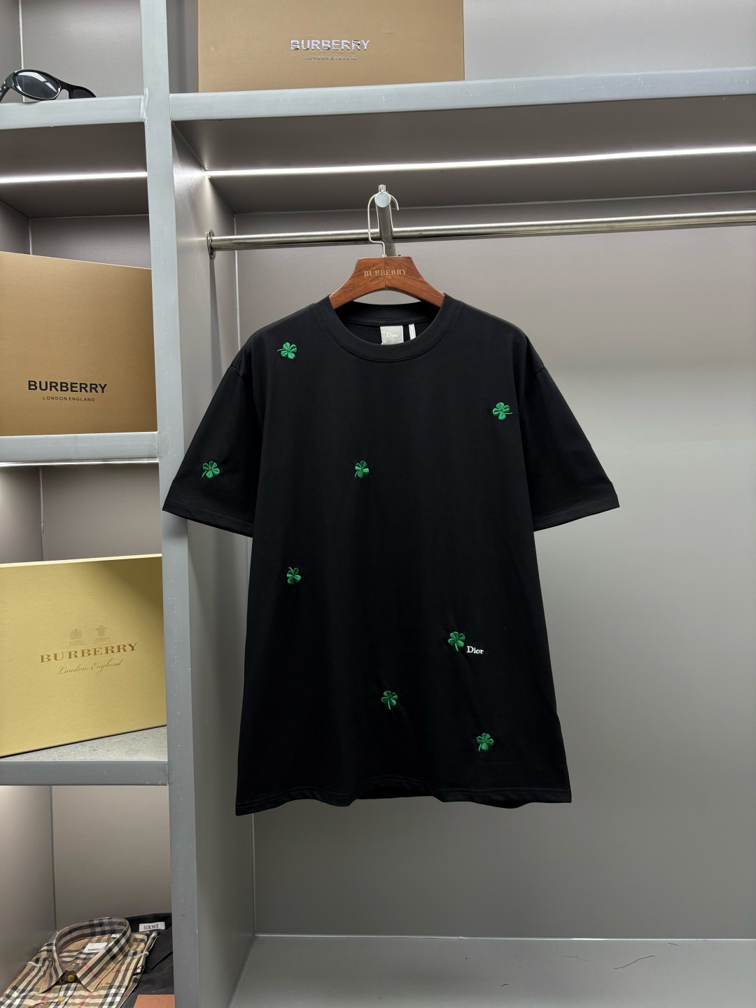 Dior DIOR 迪奥 四叶草刺绣新款短袖T桖衫