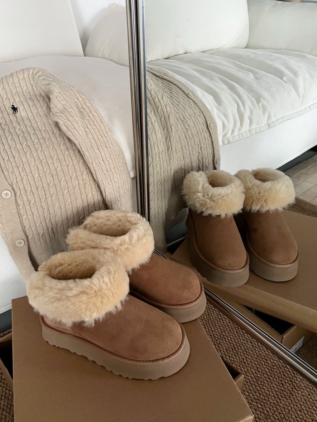🌹2025秋冬UGG!这双手工编织雪地靴美到我心巴上,两色,35-40码!谁懂啊!终于挖到兼顾颜值、保暖