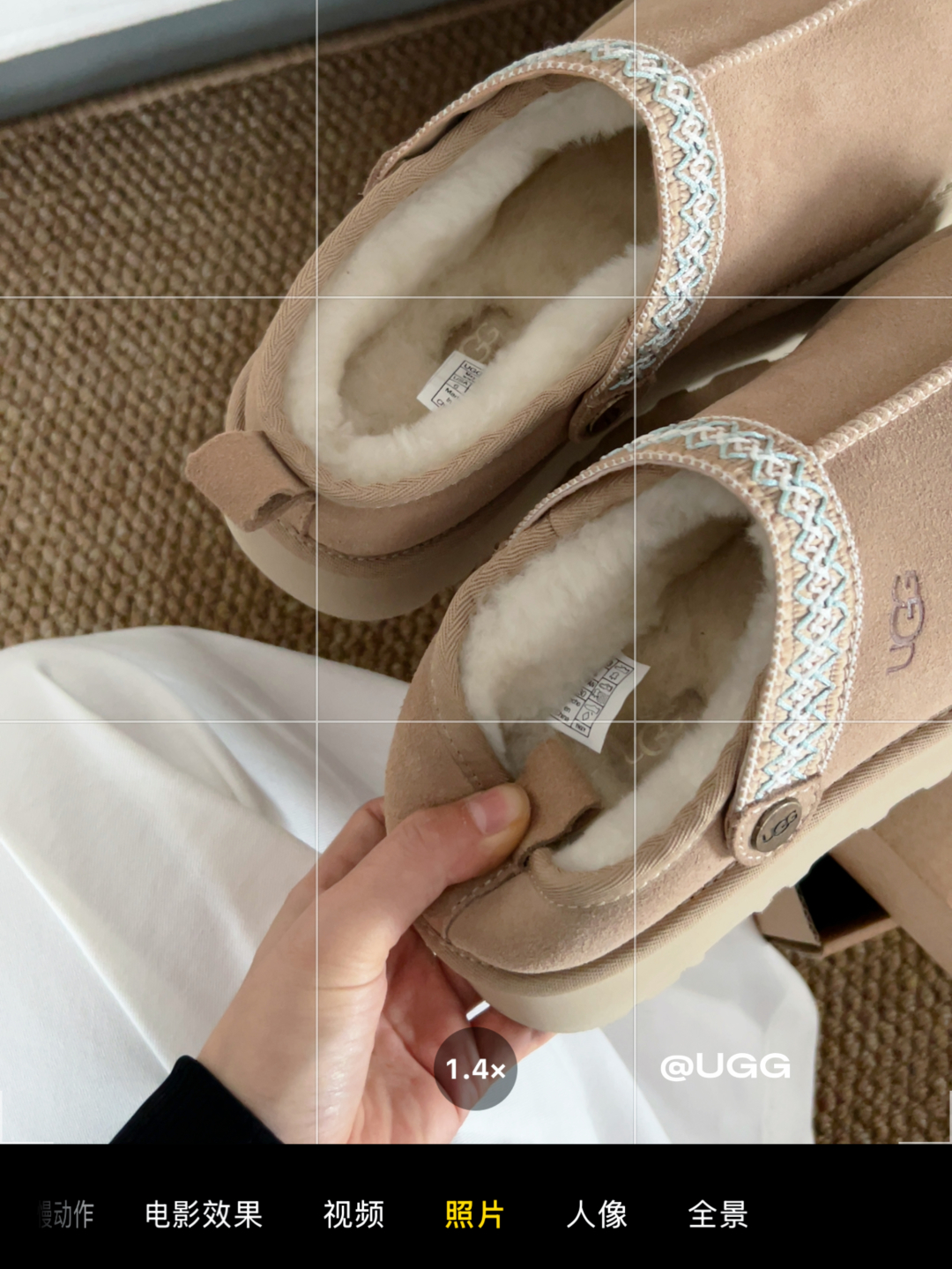 🔥新品UGG | 织带两穿民族风拖鞋✔️羊毛保暖舒适柔软冬季百搭款、3cm鞋底多色可选✓35-40码谁能