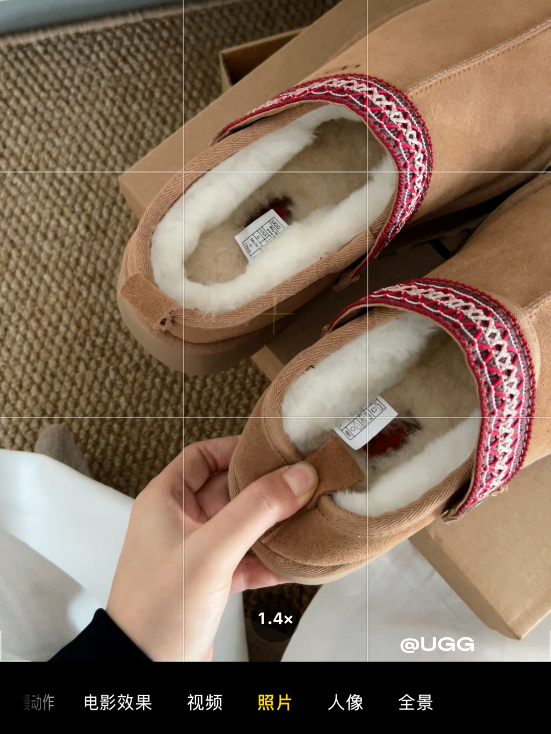 🔥新品UGG | 织带两穿民族风拖鞋✔️羊毛保暖舒适柔软冬季百搭款、3cm鞋底多色可选✓35-40码谁能