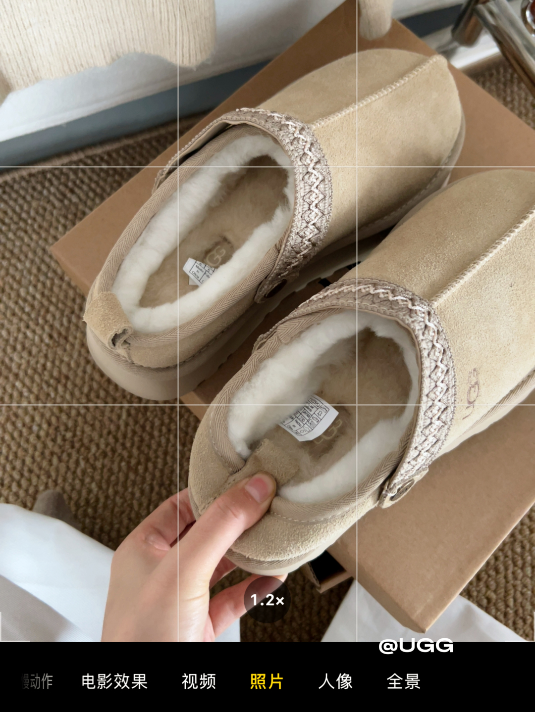 🔥新品UGG | 织带两穿民族风拖鞋✔️羊毛保暖舒适柔软冬季百搭款、3cm鞋底多色可选✓35-40码谁能