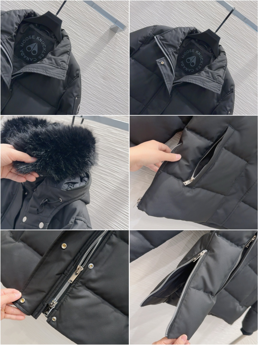 2025 New Moose Knuckle Female Outfit: White Velvet, Leisure Fashion, Classic Logo. - 图片 8