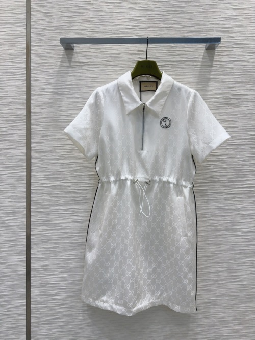 Gucci 2025SS Polo Dress Lightweight Fabric with Jacquard Pattern 1 Gucci 2025SS Polo Dress Lightweight Fabric with Jacquard Pattern