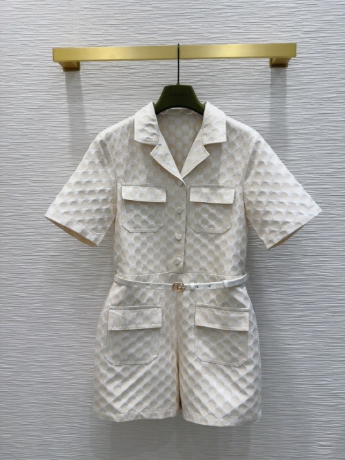 Gucci 2025SS Newest Collection Romper Custom Fabric Original Dyeing 1 Gucci 2025SS Newest Collection Romper Custom Fabric Original Dyeing