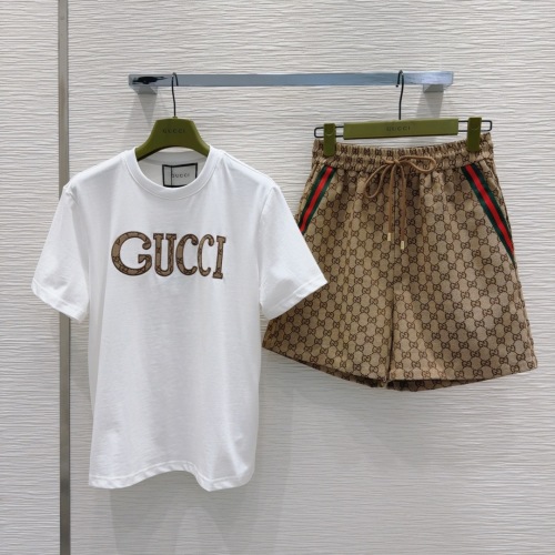 Gucci Monogram T-Shirt and Shorts Set - Lightweight & Breathable Fabric