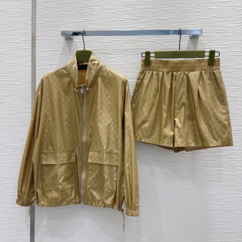 Gucci 2025SS Lightweight Sunscreen Set - Jacket and Shorts, Size S-L