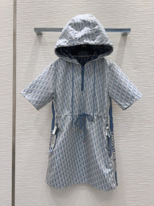 Dior Monogram Jacquard Hooded Mini Dress - Luxury and Fashionable 1 Dior Monogram Jacquard Hooded Mini Dress - Luxury and Fashionable