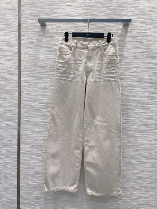 Dior 2025SS Classic High-Waisted Wide Leg Jeans - Timeless Style 1 Dior 2025SS Classic High-Waisted Wide Leg Jeans - Timeless Style