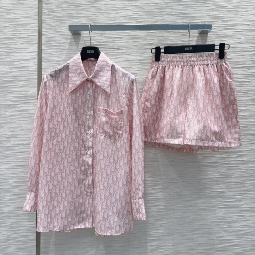 Dior Monogram Pink Women's Shirt and Shorts Set, Fashion-Forward 2025 Collection 1 Dior Monogram Pink Women's Shirt and Shorts Set, Fashion-Forward 2025 Collection