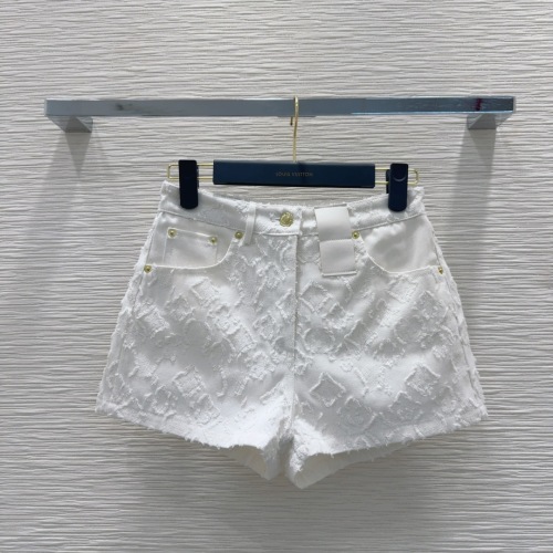 Louis Vuitton Monogram Jacquard Denim Shorts - White, Size S-L 1 Louis Vuitton Monogram Jacquard Denim Shorts - White, Size S-L