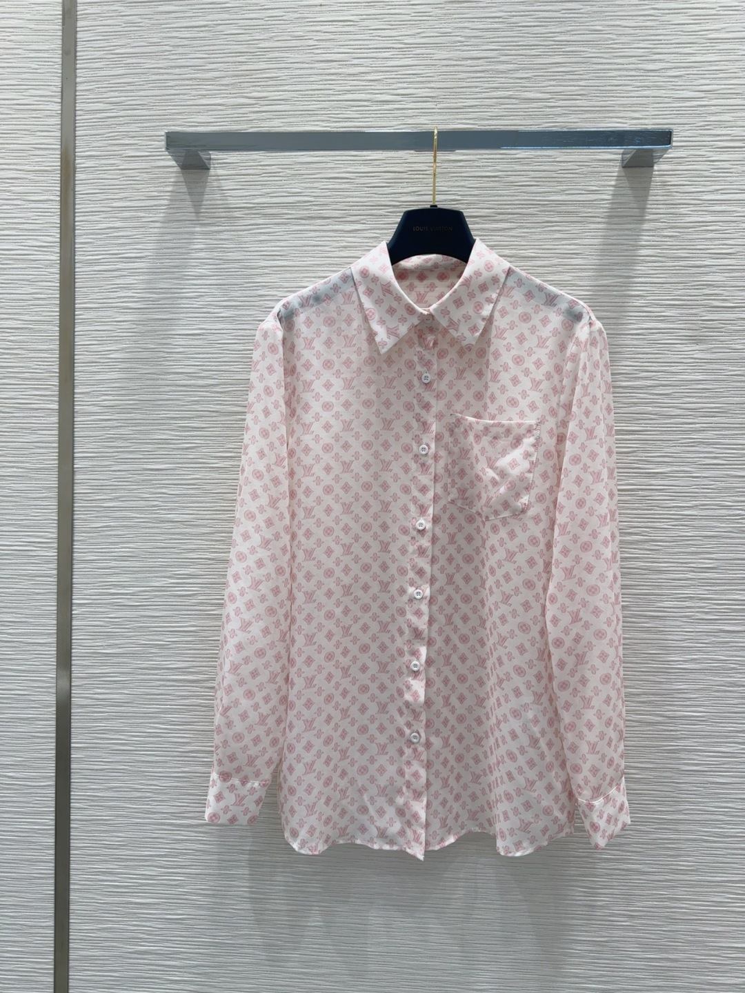 Louis Vuitton 2025SS Monogram Print Sheer Long Sleeve Shirt