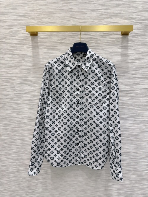Louis Vuitton 2025SS Monogram Jacquard Shirt - Stylish and Versatile 1 Louis Vuitton 2025SS Monogram Jacquard Shirt - Stylish and Versatile