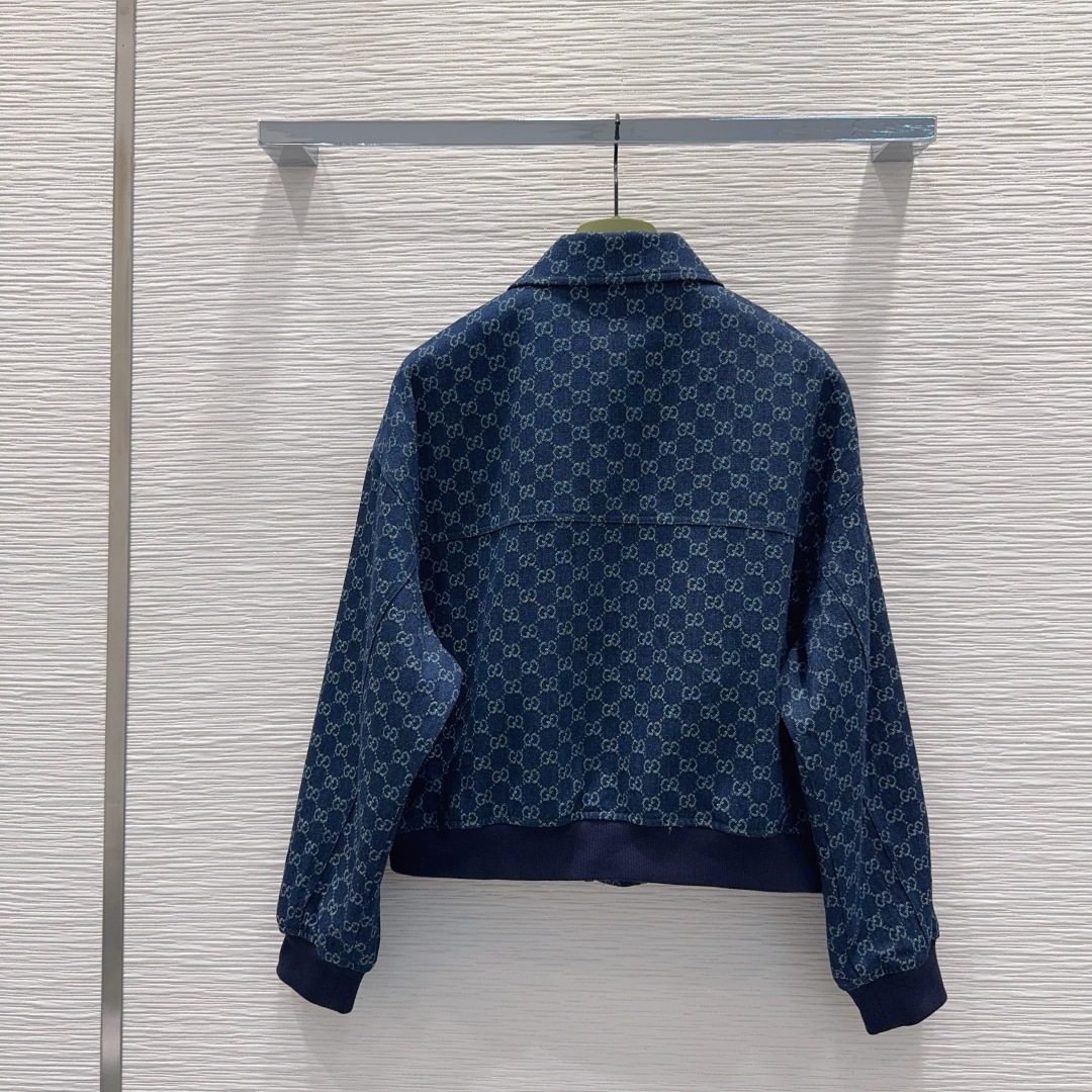 Gucci 2025FW Jacquard Denim Jacket With Pockets, Ribbed Cuffs, and Zip Closure 10 cmp i1756298807964 6547 0 8