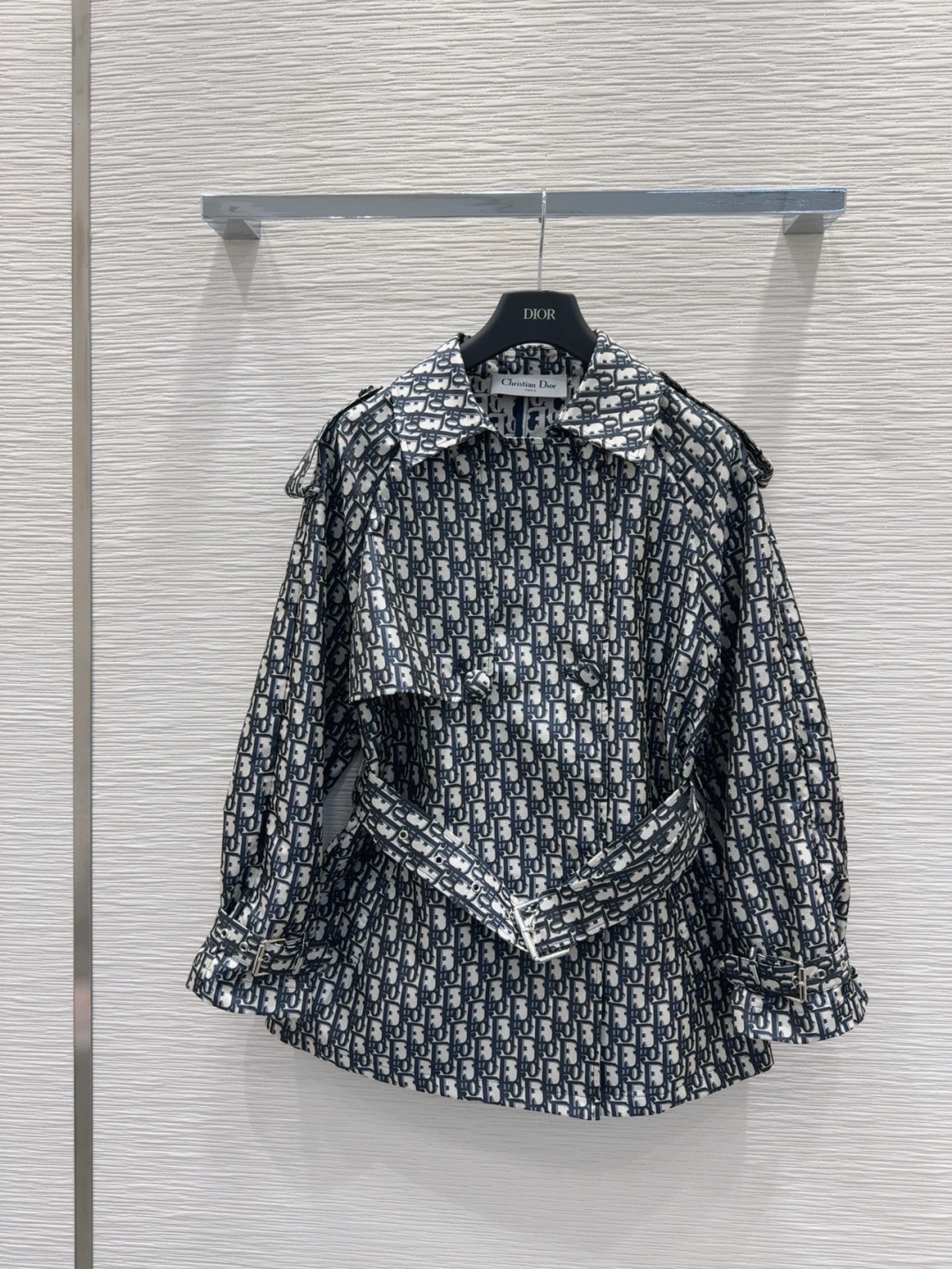 Dior Monogram Trench Coat, 2025FW, Innovative Fabric, Stylish and Versatile