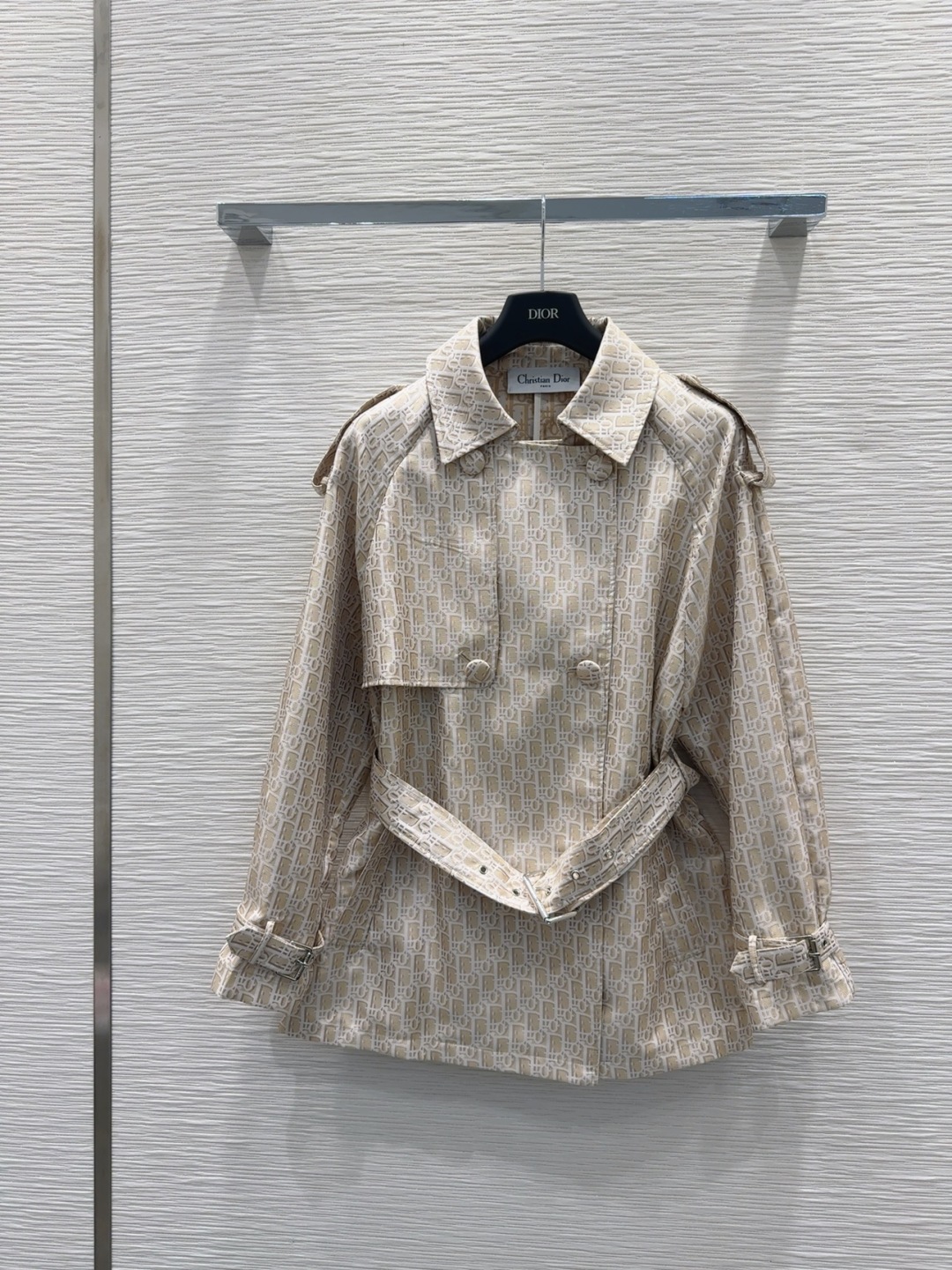 Dior Monogram Trenchcoat voor Dames - Stijlvol en Veelzijdig