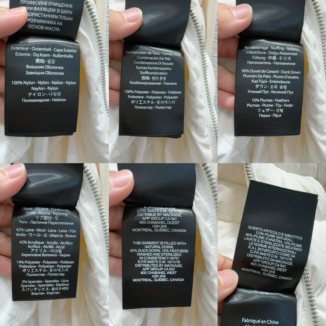 🛍️ MACKAG*E 👑2025FW新款羽绒服 90%鸭绒+10%羽毛 袖子30%羊毛 整体保暖效果拉