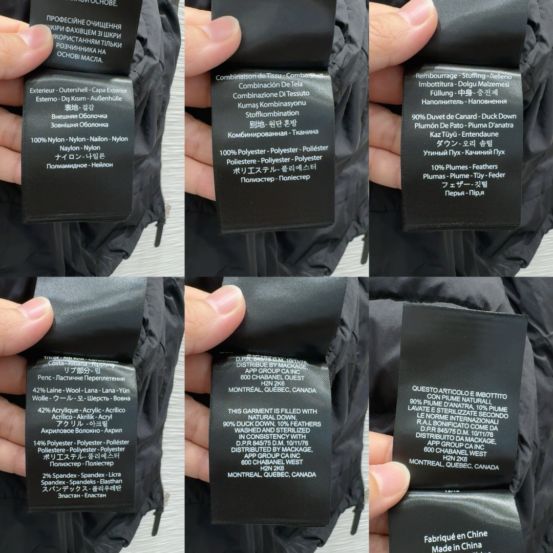 🛍️ MACKAG*E 👑2025FW新款羽绒服 90%鸭绒+10%羽毛 袖子30%羊毛 整体保暖效果拉