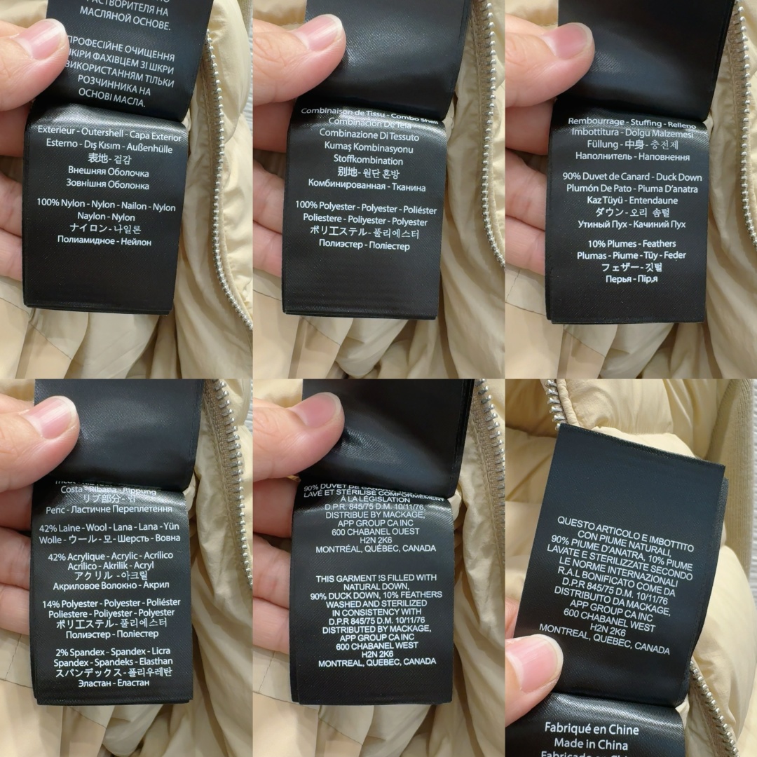 🛍️ MACKAG*E 👑2025FW新款羽绒服 90%鸭绒+10%羽毛 袖子30%羊毛 整体保暖效果拉