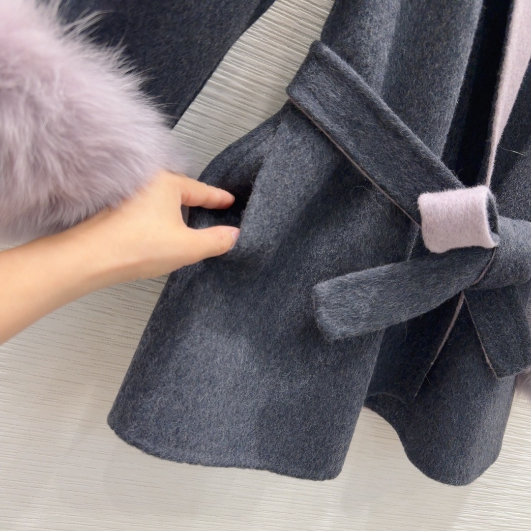 🛍️🛍️原单品质❤️渠道狠货❤️Max Mar*a👑双面羊绒大衣 高衣品的宝宝 30％羊绒+70％羊毛+