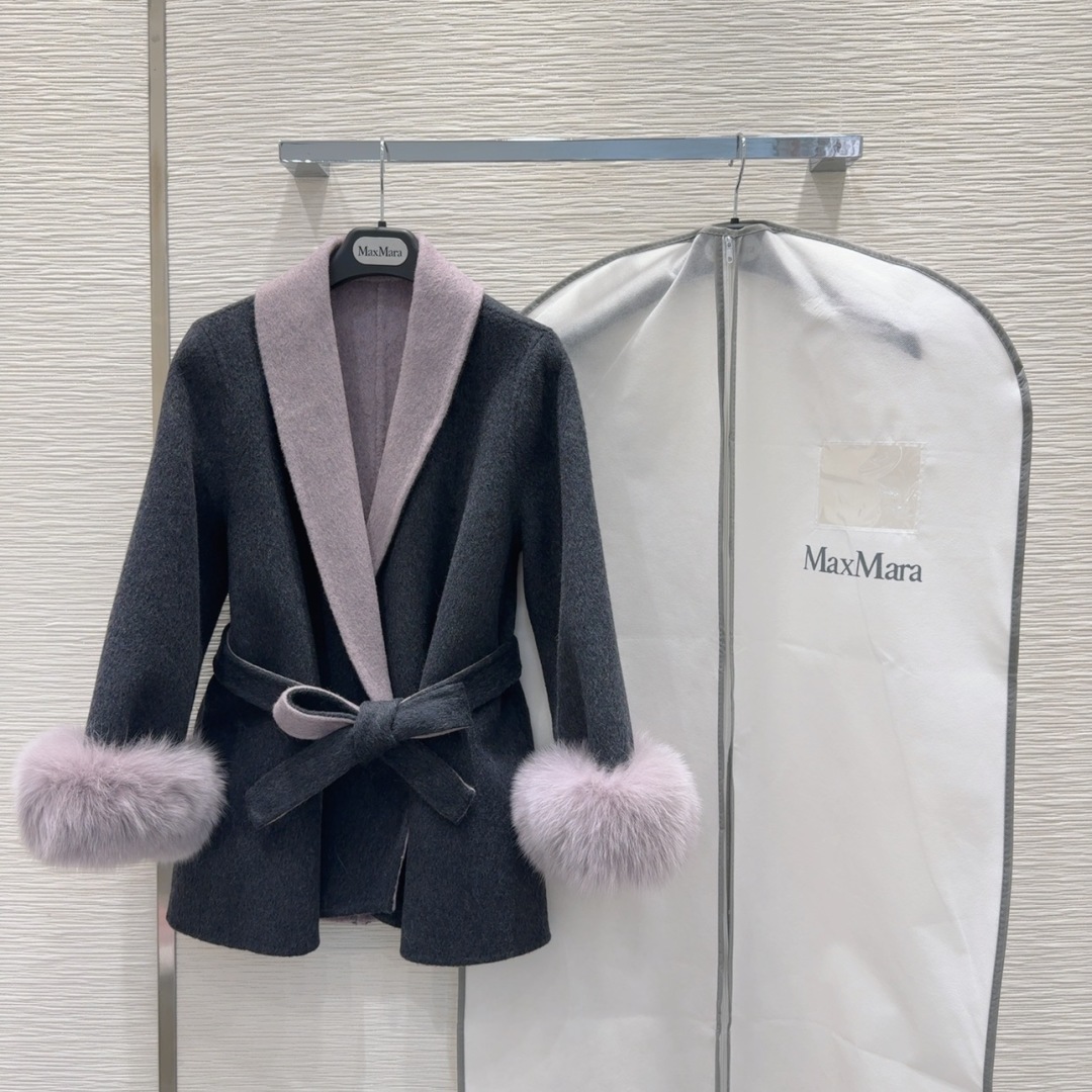 🛍️🛍️原单品质❤️渠道狠货❤️Max Mar*a👑双面羊绒大衣 高衣品的宝宝 30％羊绒+70％羊毛+