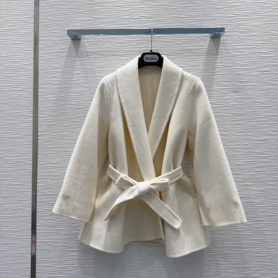 🛍️🛍️原单品质❤️渠道狠货❤️Max Mar*a👑双面羊绒大衣 高衣品的宝宝 30％羊绒+70％羊毛+