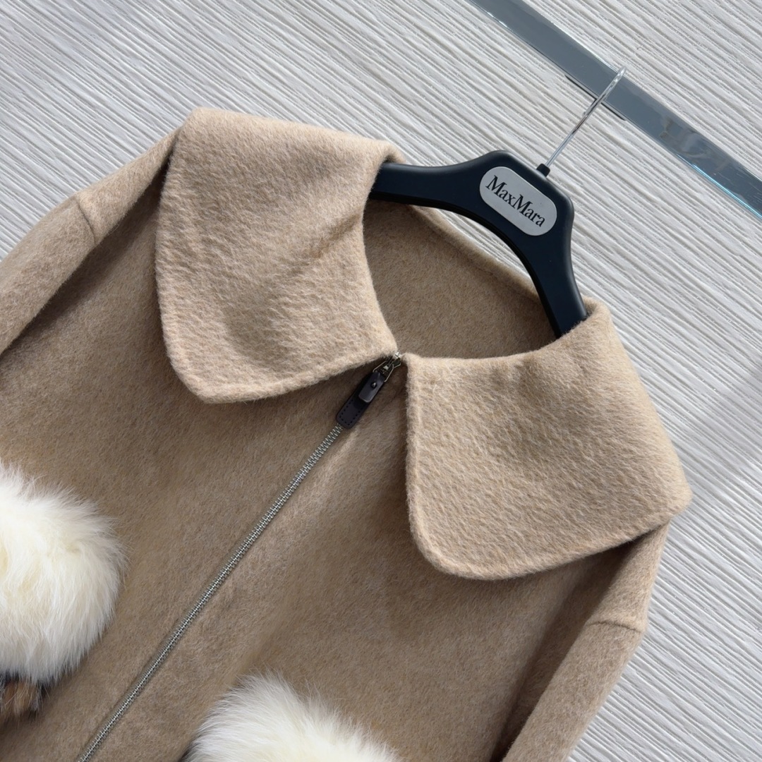 Elegant Fox Fur Trim Wool Cashmere Coat - Max Mara Inspired 4 cmp i1756806558561 7722 0 3