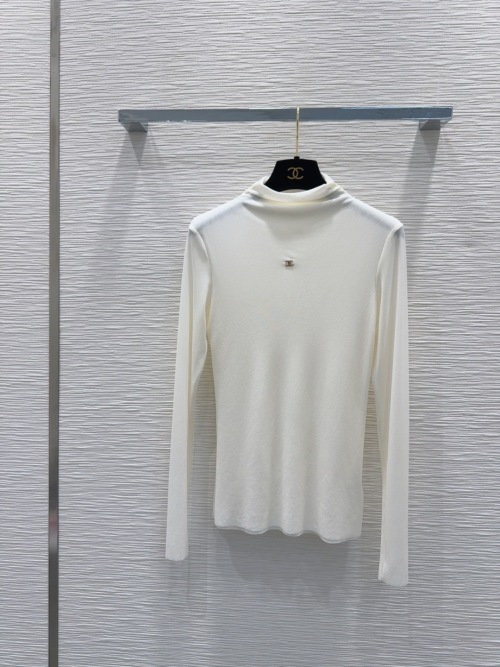 Chanel 2025FW Long Sleeve Mesh Top - Elegant And Versatile 1 Chanel 2025FW Long Sleeve Mesh Top - Elegant And Versatile