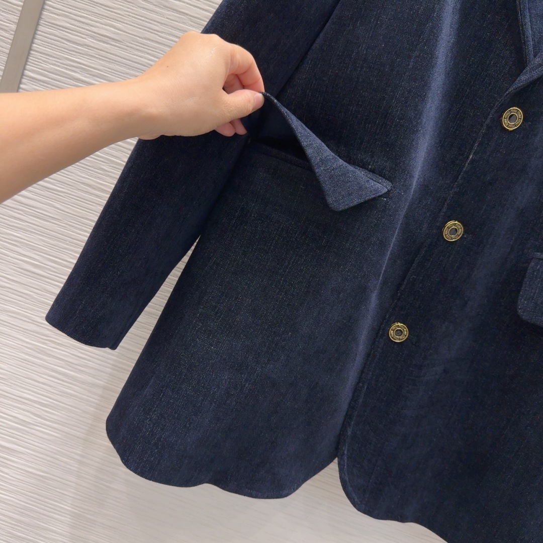 Miu Miu Women's 2025FW Navy Corduroy Skirt Suit Set 7 cmp i1757076835102 4884 0 3